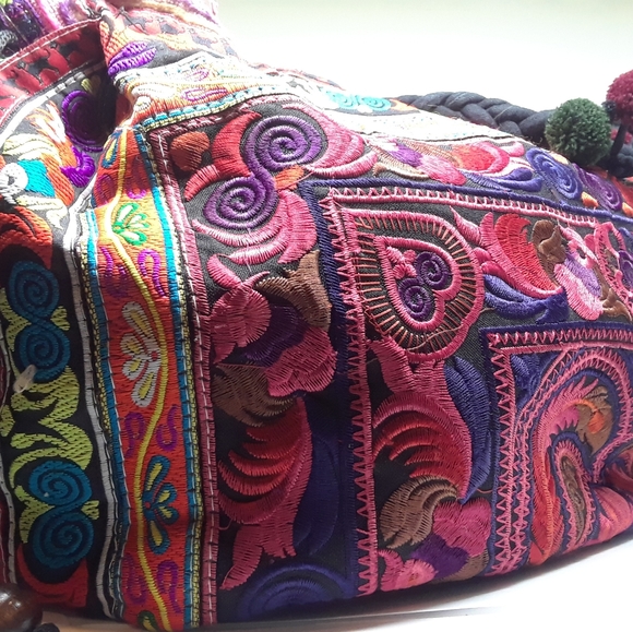 Hand Embroidered  Boho Handbag - Picture 3 of 8